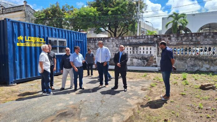 Presidente da CMJP visita obras de construção da nova sede