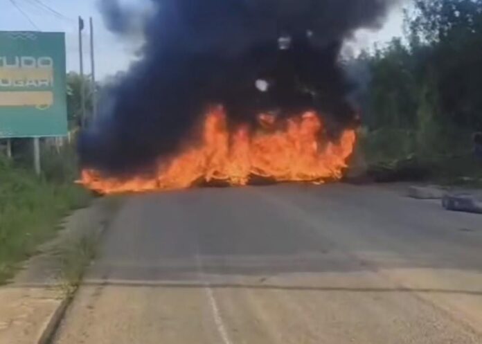 Manifestantes bloqueiam estrada em Guarabira e cobram construção de matadouro público