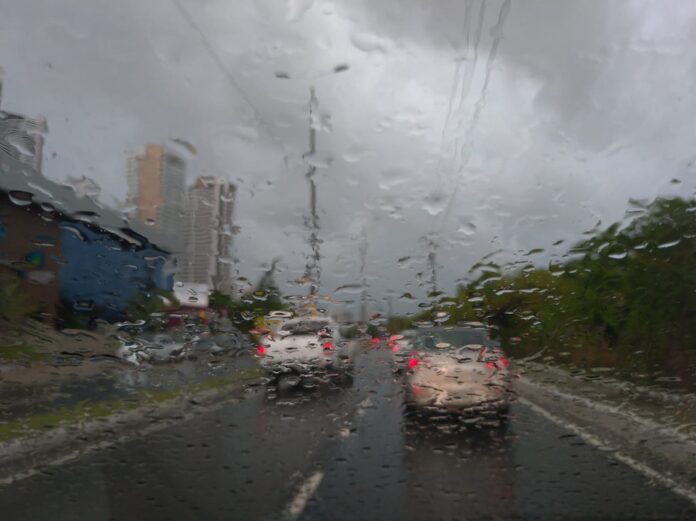 Todo o estado da Paraíba está sob alerta de chuvas intensas e ventos de até 60km/h