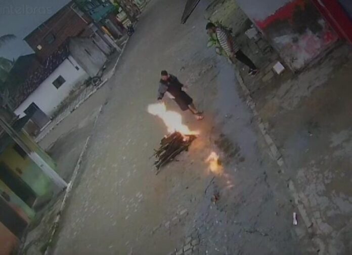 Homem sofre queimaduras graves ao jogar álcool em fogueira, em Casserengue
