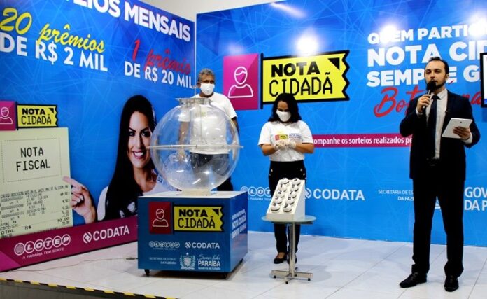 Nota Cidadã divulga ganhadores do sorteio do mês de julho