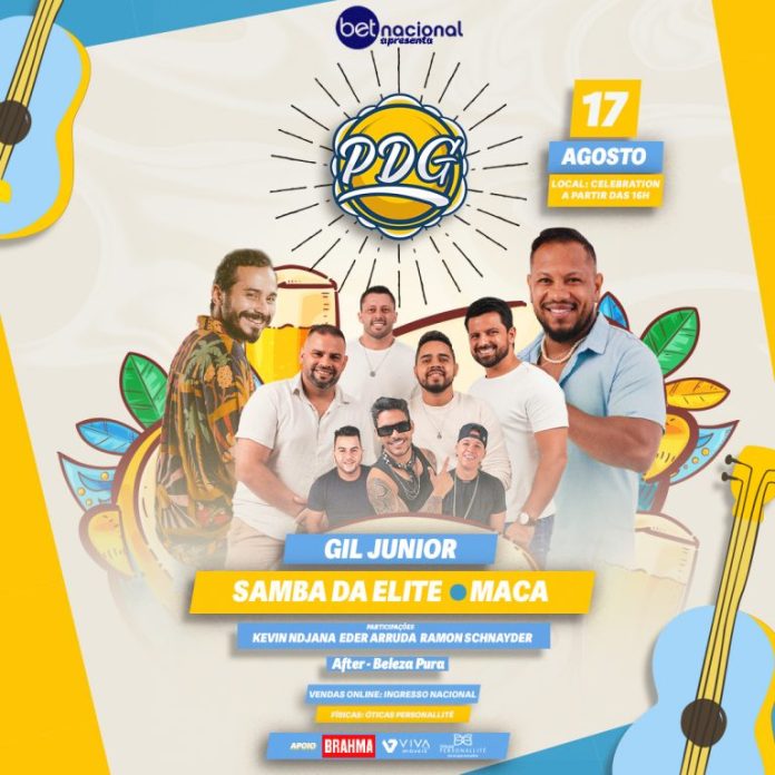 Com 12 horas de muita música, Pagode do Gil acontece neste sábado em João Pessoa