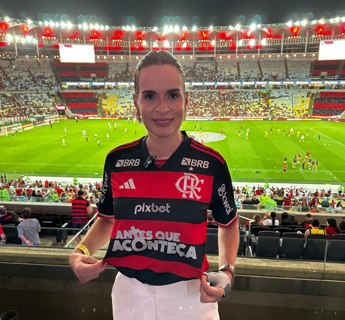 Flamengo joga com camisa do programa “Antes que aconteça”, da senadora Daniella Ribeiro