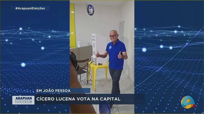 Cícero Lucena vota e se diz confiante na vitória: “Confio no eleitor que me dará mais quatro anos para continuar governando João Pessoa”