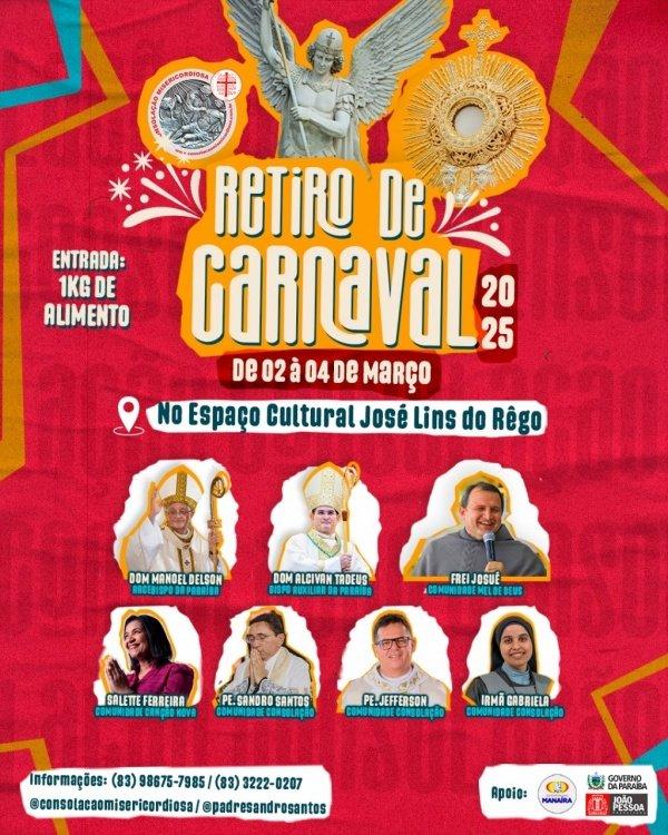 Confira a programação do Retiro de Carnaval da Consolação 2025