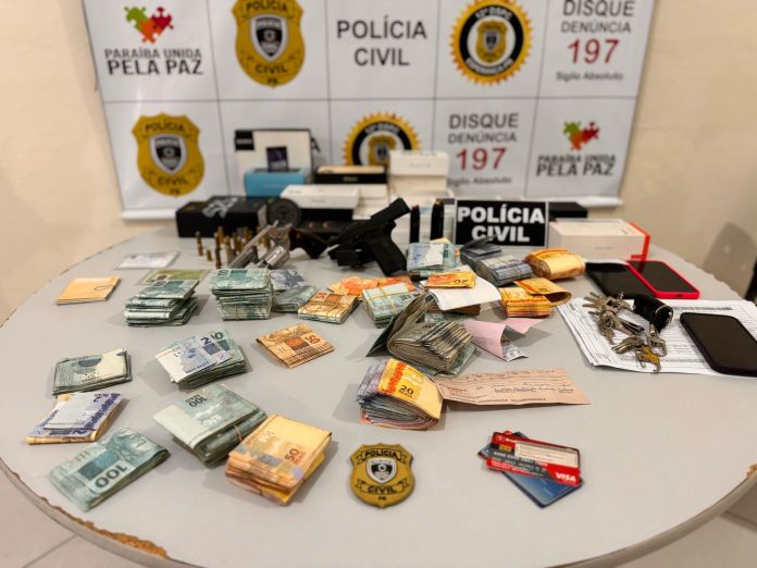Operação da Polícia Civil prende e apreende quase R$ 120 mil em espécie, no Brejo