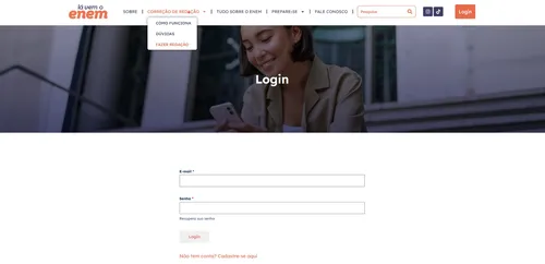
				
					Lá Vem o Enem: saiba como enviar sua redação na plataforma de correção gratuita
				
				