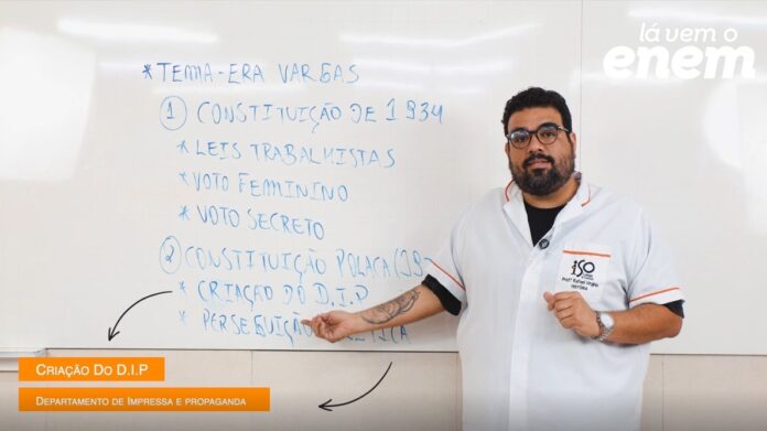 videoaula de história explica censura e propaganda no governo Vargas