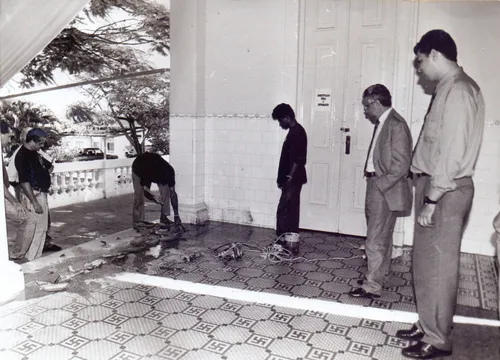 
				
					Museu de História da Paraíba planeja exposição de piso de suásticas do Palácio da Redenção
				
				