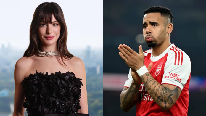Anne Hathaway cita Gabriel Jesus em post e revela que canção brasileira foi a sua mais ouvida em 2025