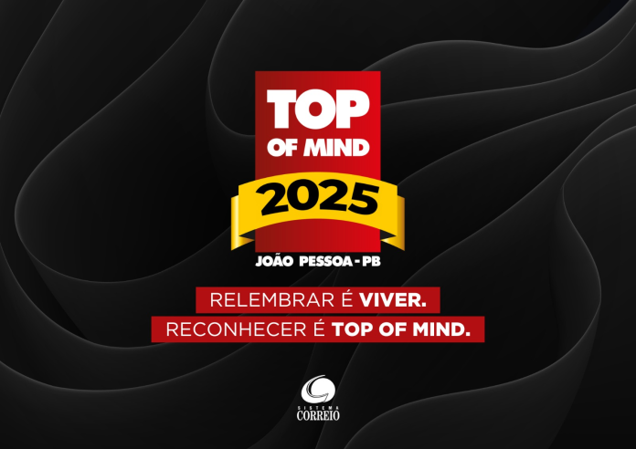 “TOP OF MIND JOÃO PESSOA” acontece nesta quarta-feira (03) na capital paraibana