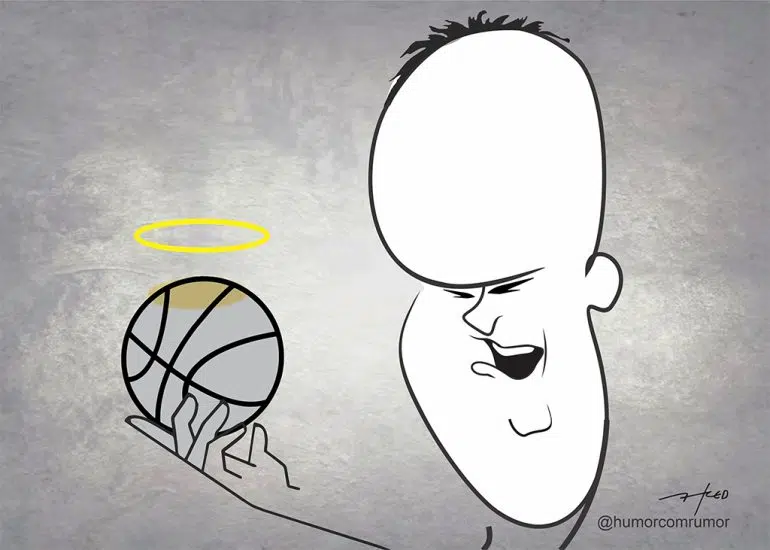 fred ozanan caricatura em homenagem a oscar schmidt